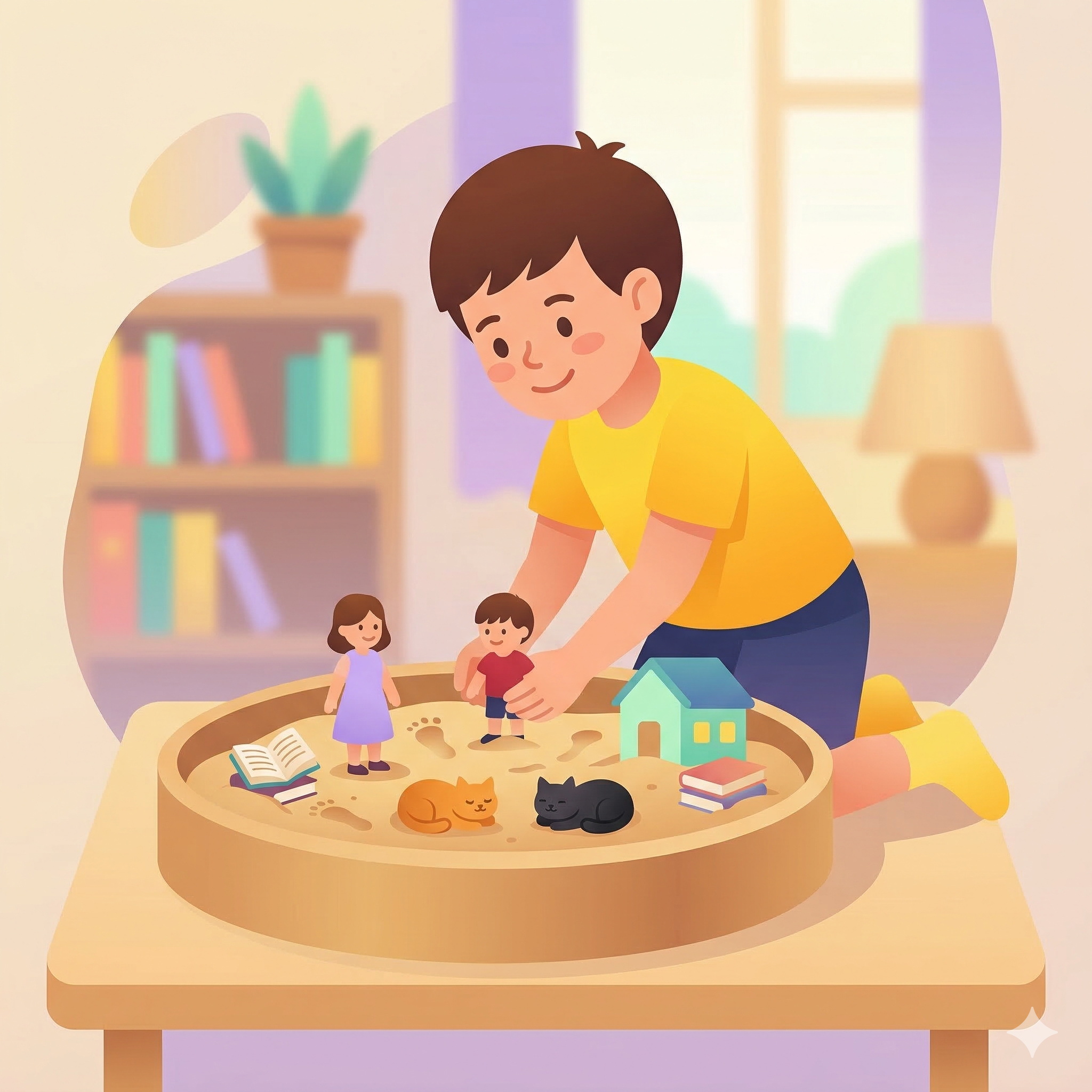 Niño jugando en un espacio seguro